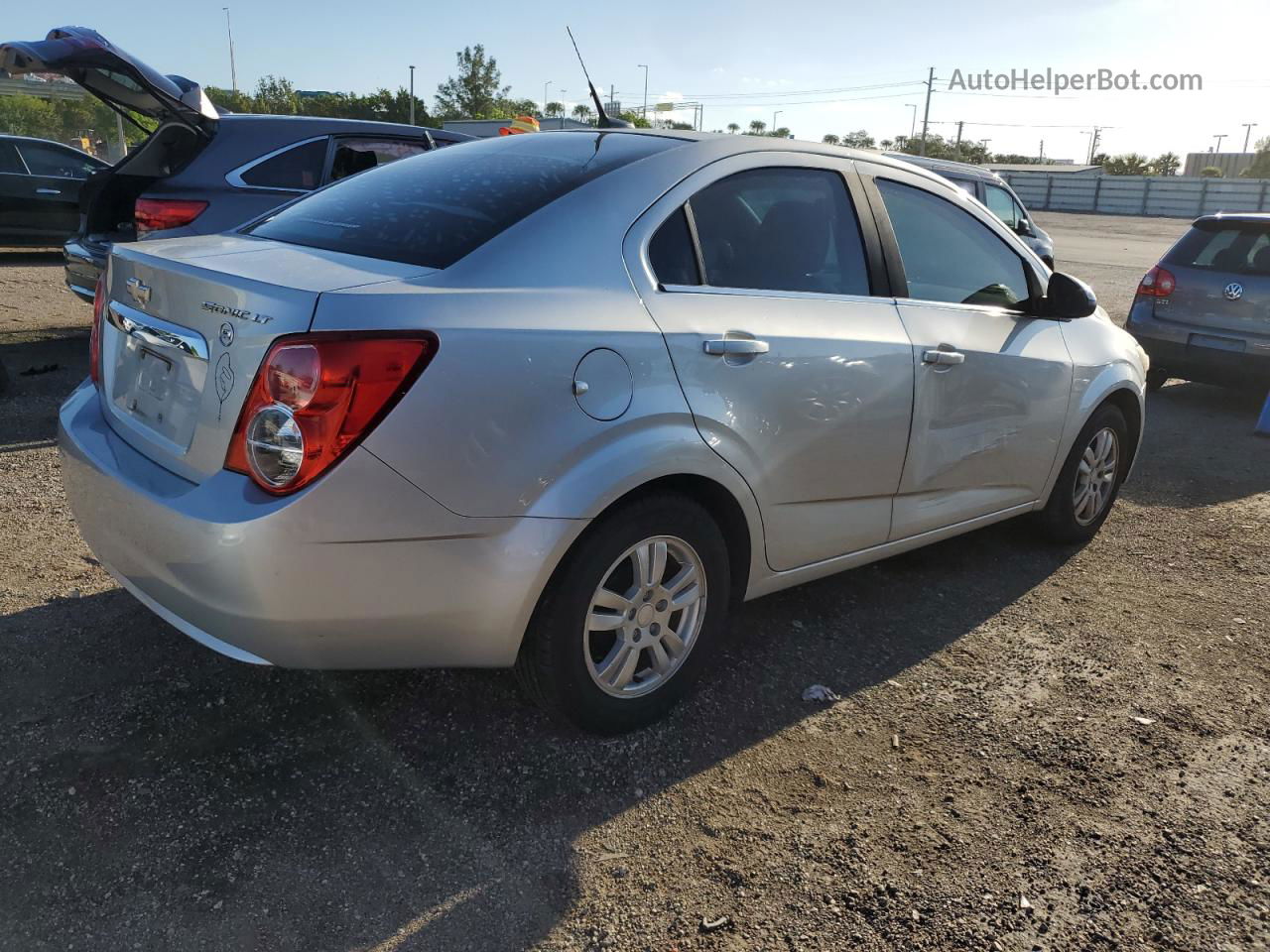 2013 Chevrolet Sonic Lt Silver vin: 1G1JC5SH1D4161430