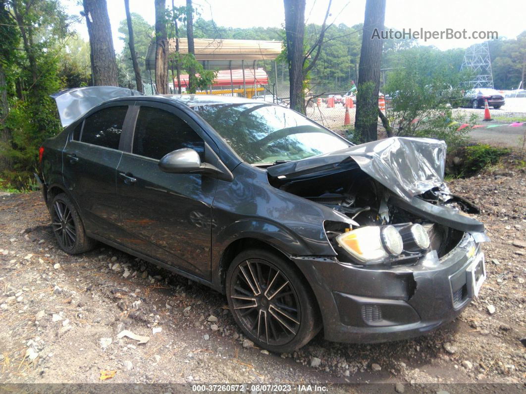 2013 Chevrolet Sonic Lt Gray vin: 1G1JC5SH1D4167485