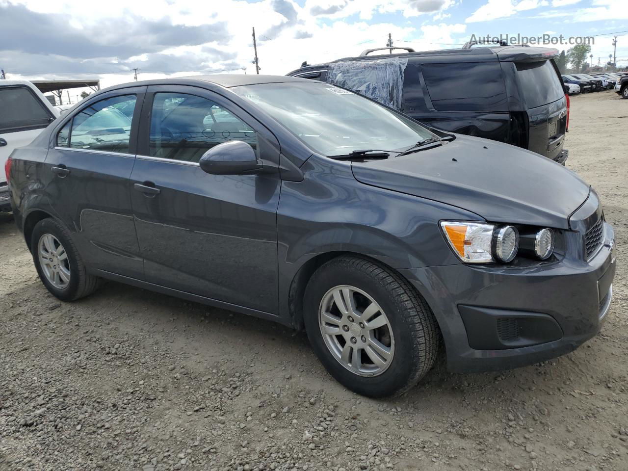 2013 Chevrolet Sonic Lt Gray vin: 1G1JC5SH1D4168328