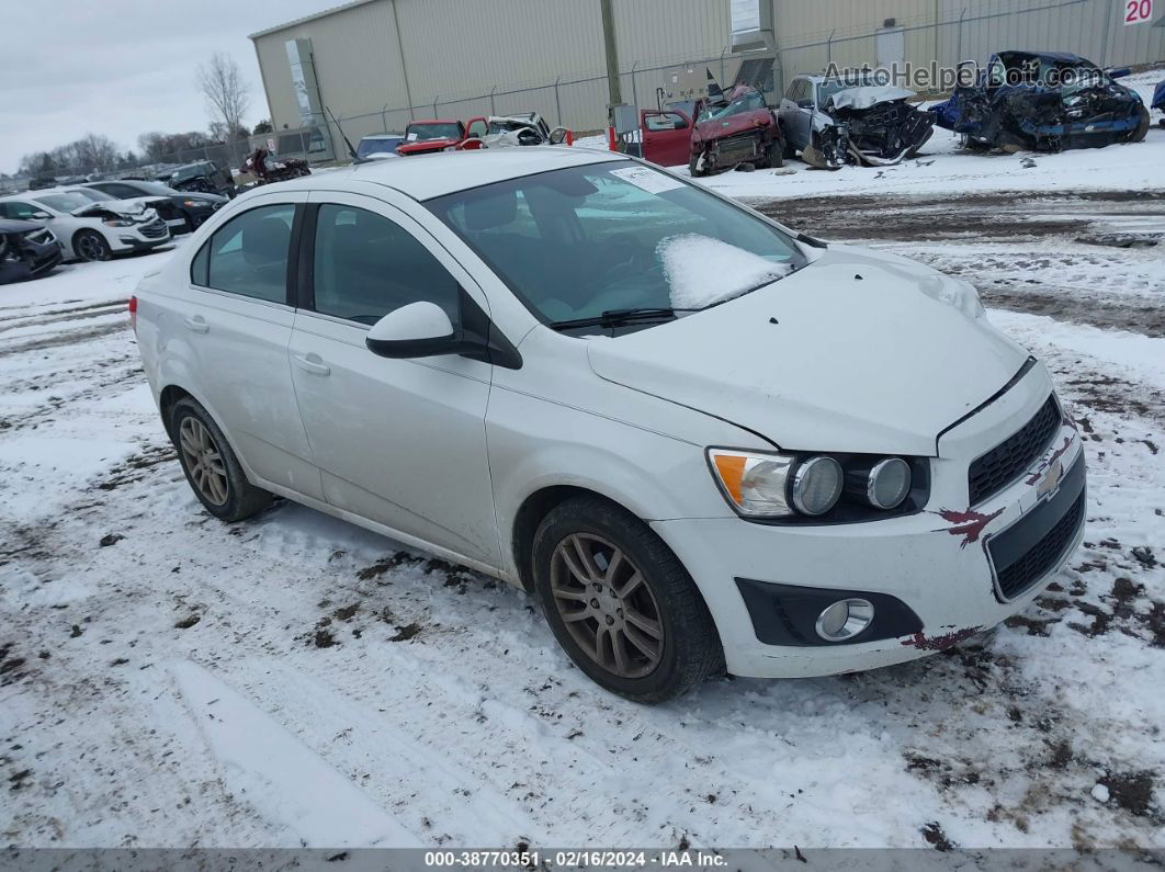 2013 Chevrolet Sonic Lt Auto White vin: 1G1JC5SH1D4168720