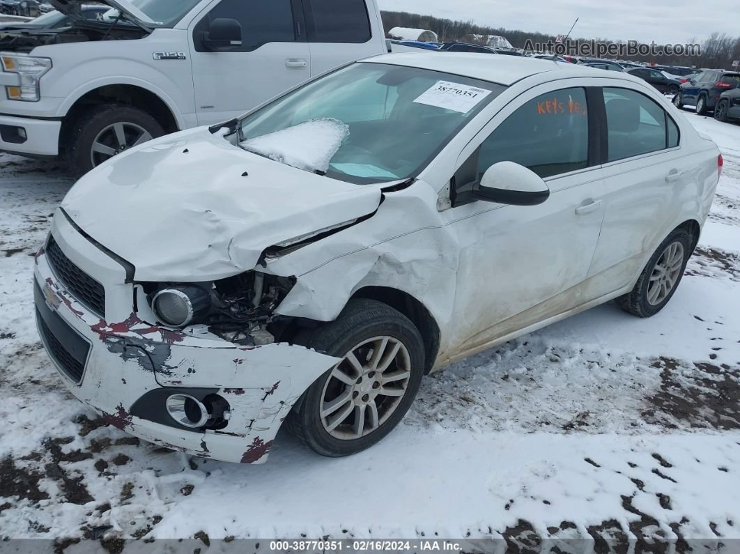 2013 Chevrolet Sonic Lt Auto White vin: 1G1JC5SH1D4168720