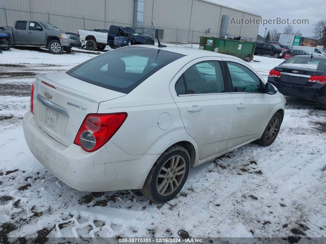 2013 Chevrolet Sonic Lt Auto White vin: 1G1JC5SH1D4168720