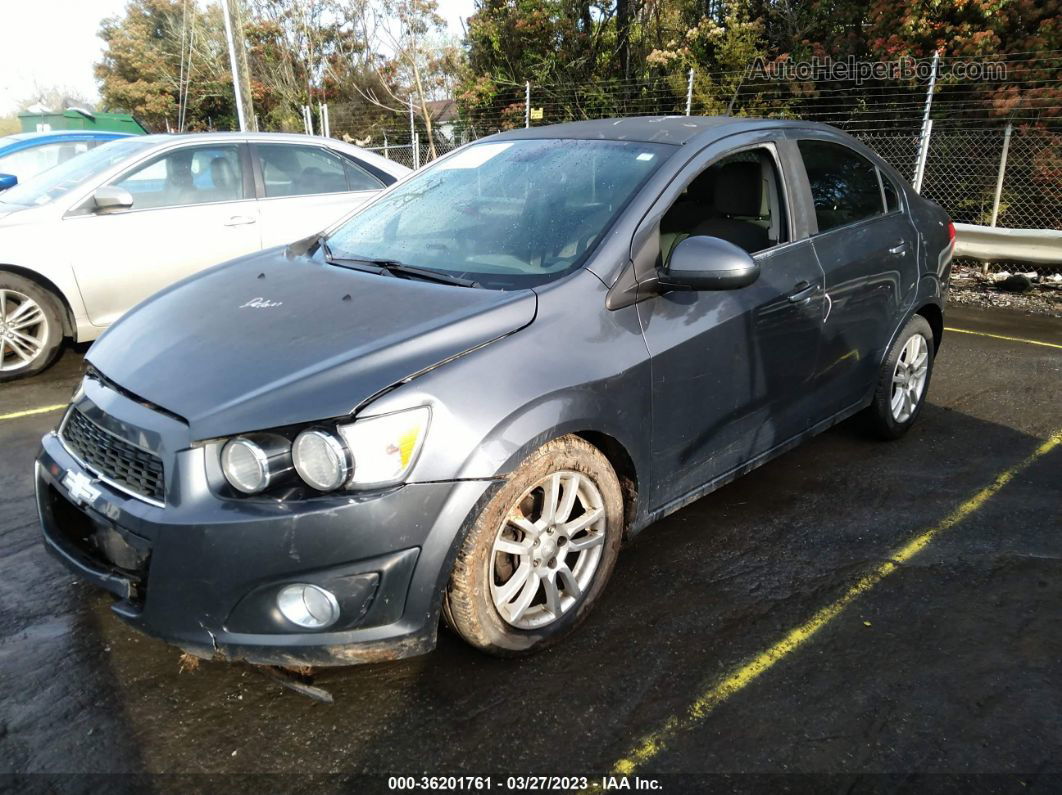 2013 Chevrolet Sonic Lt Auto Gray vin: 1G1JC5SH1D4174954