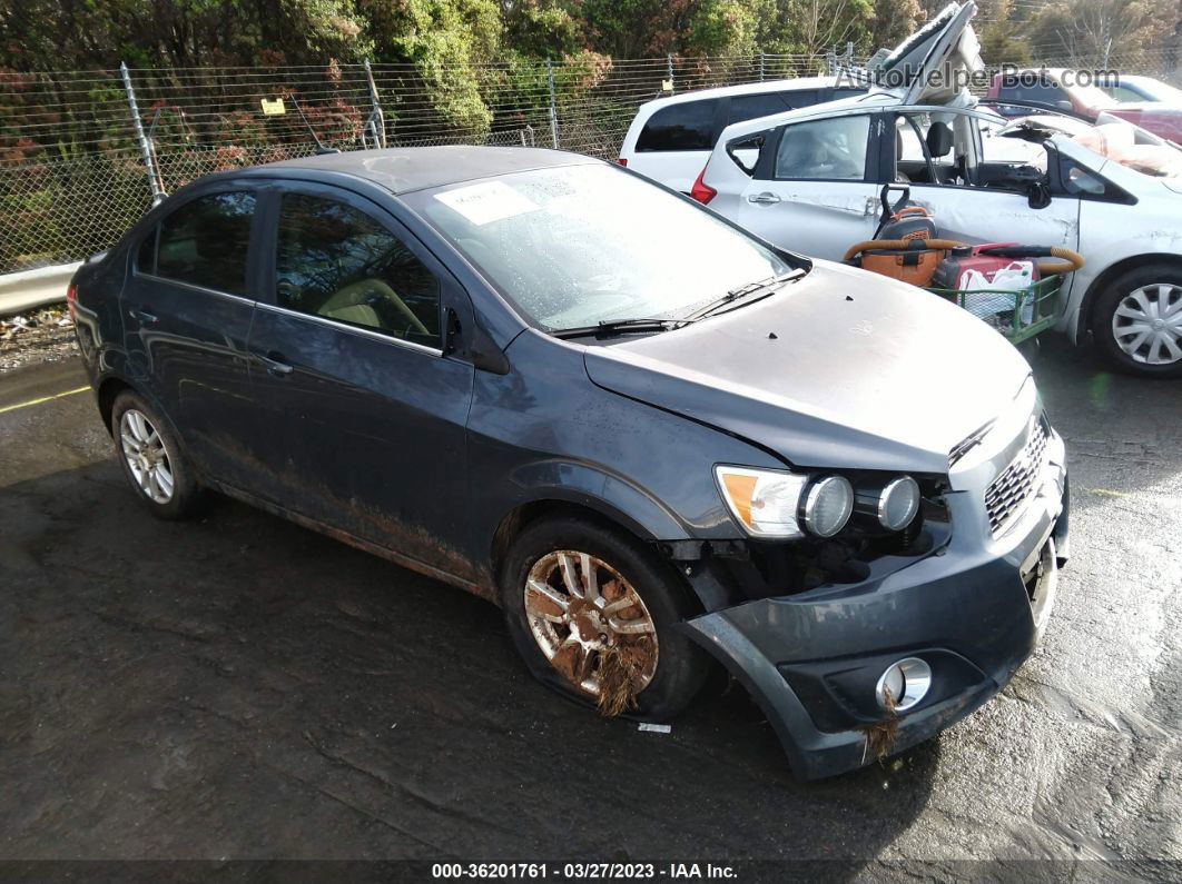 2013 Chevrolet Sonic Lt Auto Gray vin: 1G1JC5SH1D4174954