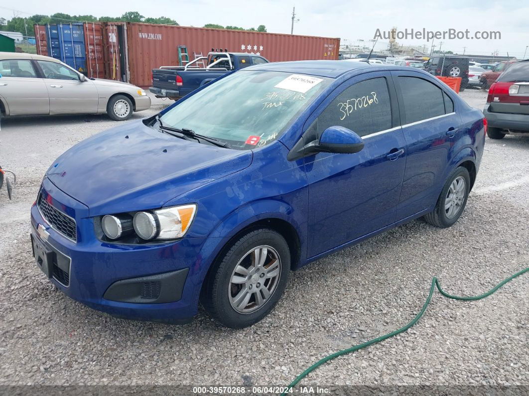 2013 Chevrolet Sonic Lt Auto Blue vin: 1G1JC5SH1D4226714