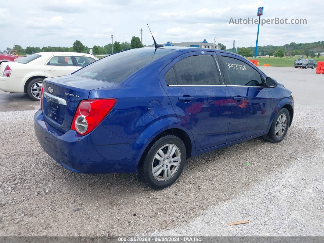 2013 Chevrolet Sonic Lt Auto Blue vin: 1G1JC5SH1D4226714