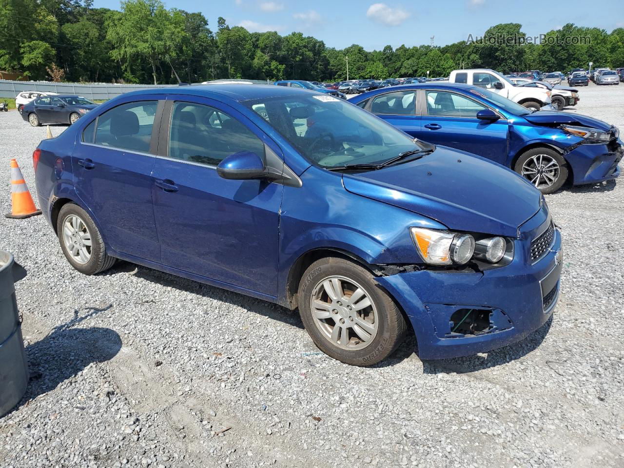 2014 Chevrolet Sonic Lt Blue vin: 1G1JC5SH1E4185938