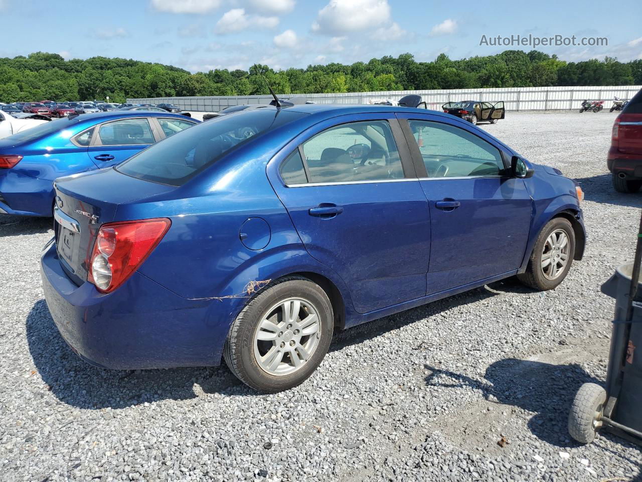 2014 Chevrolet Sonic Lt Blue vin: 1G1JC5SH1E4185938