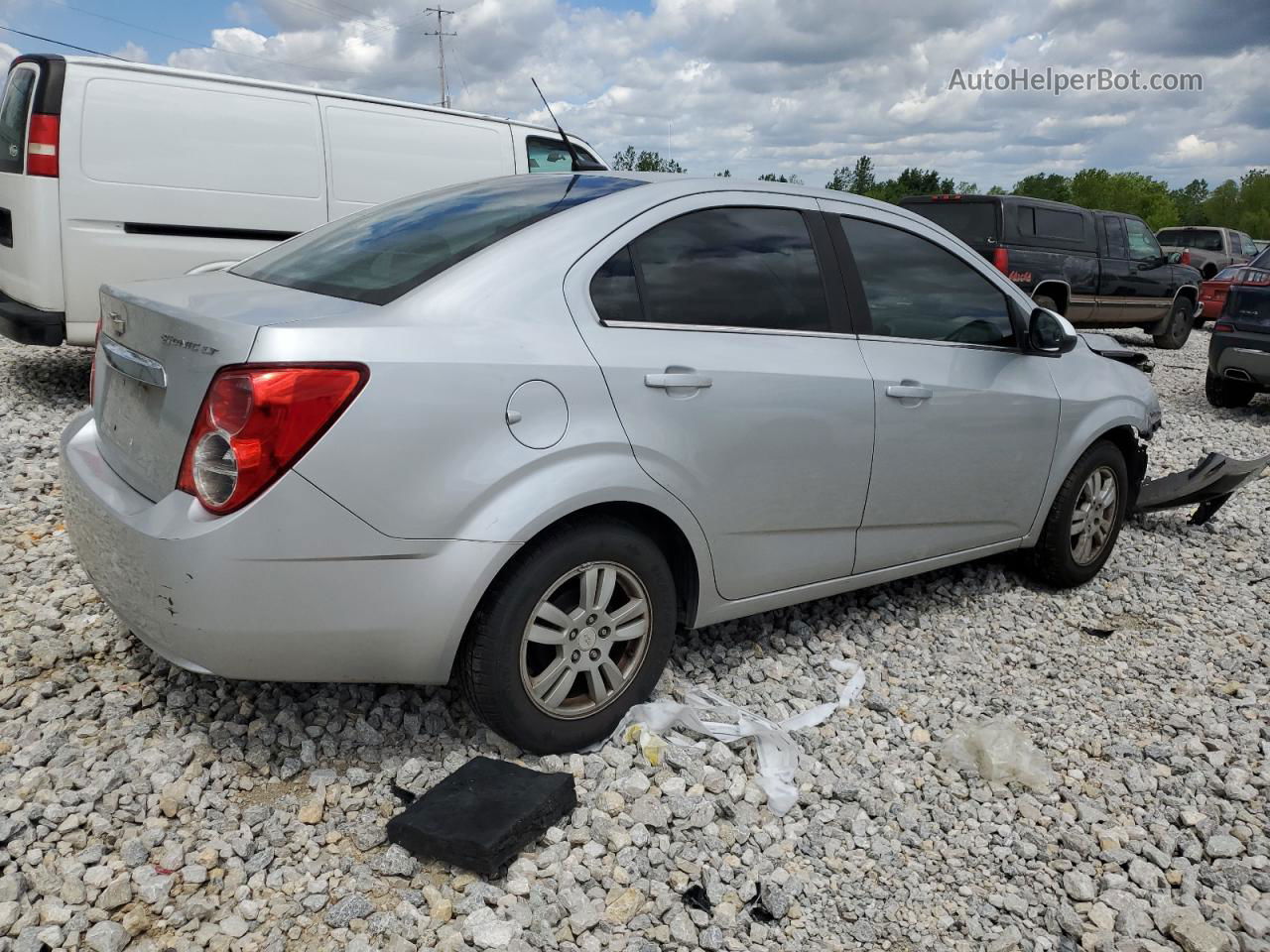 2014 Chevrolet Sonic Lt Серебряный vin: 1G1JC5SH1E4216718