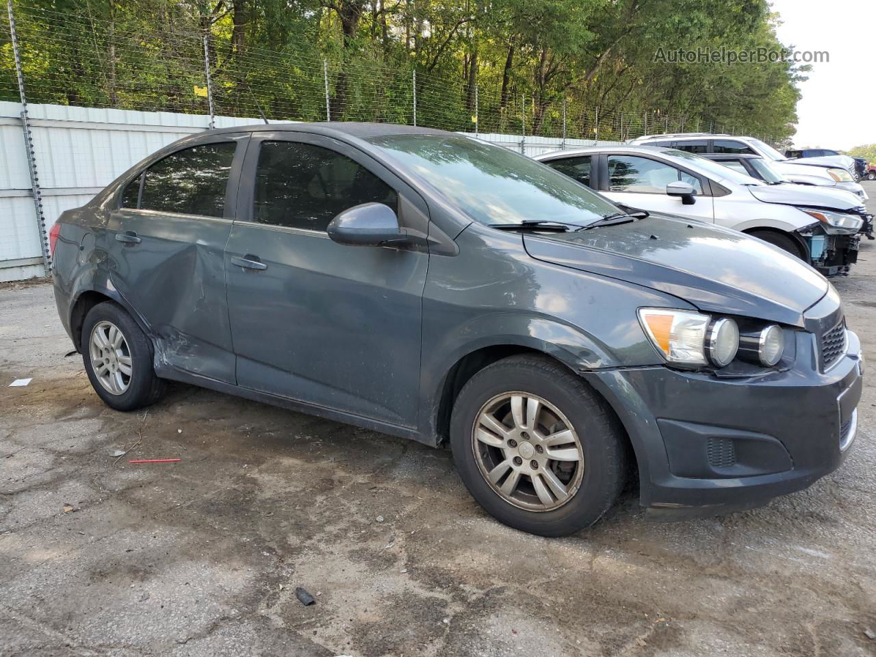 2013 Chevrolet Sonic Lt Gray vin: 1G1JC5SH2D4163610