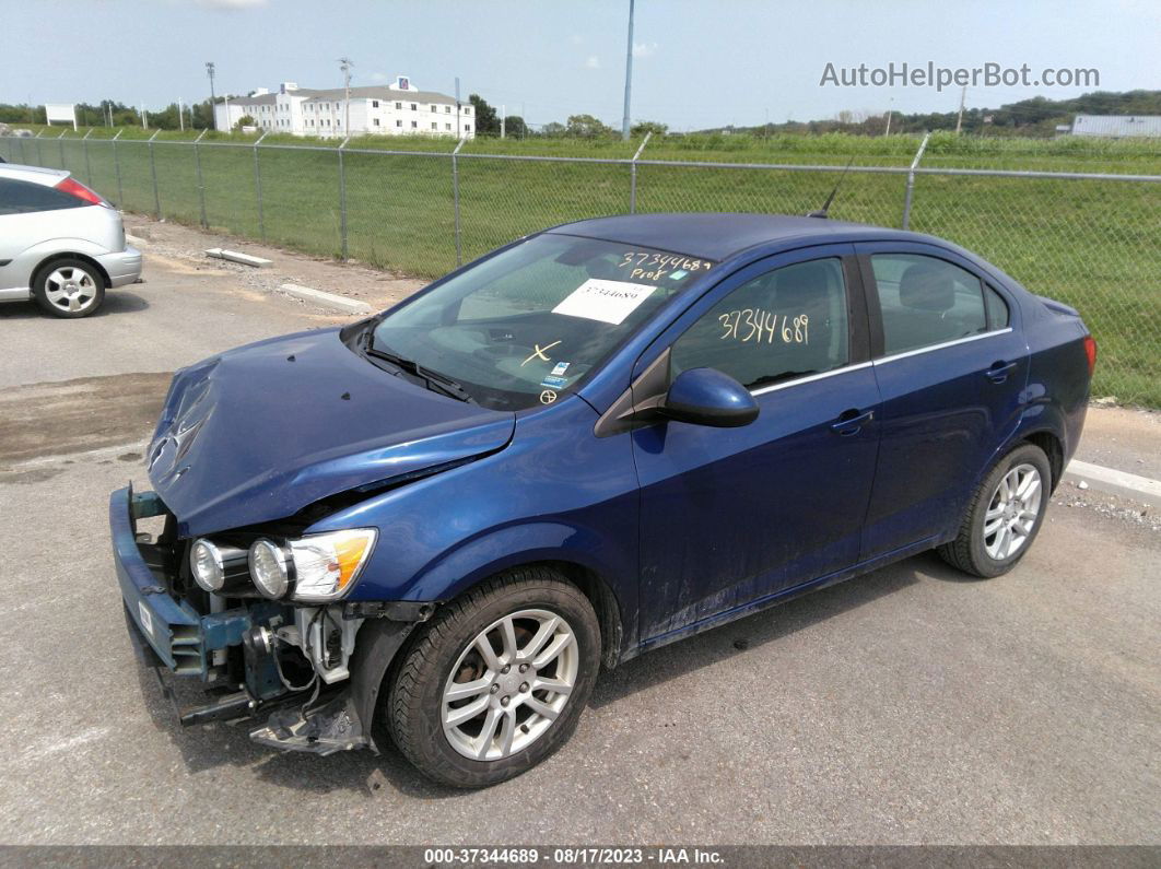 2013 Chevrolet Sonic Lt Blue vin: 1G1JC5SH2D4191648