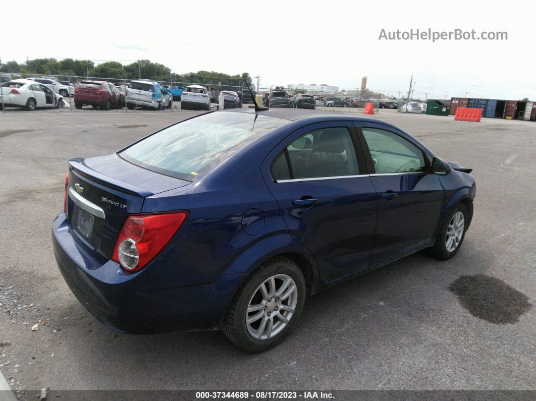 2013 Chevrolet Sonic Lt Blue vin: 1G1JC5SH2D4191648