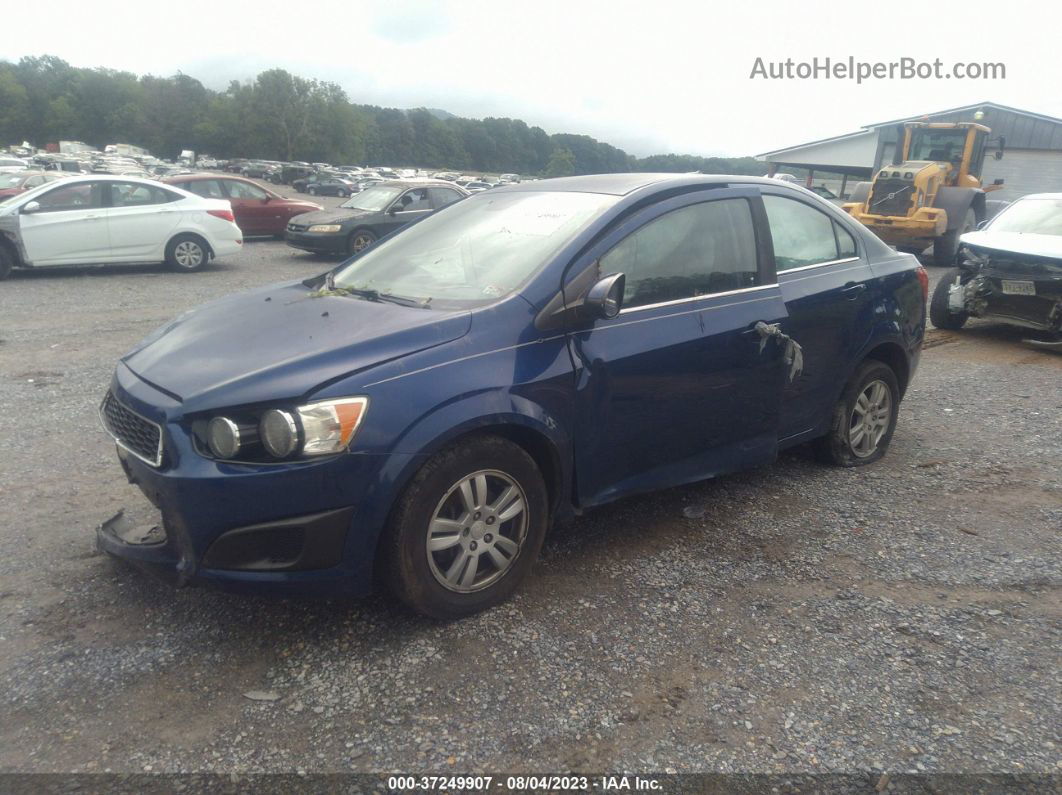 2013 Chevrolet Sonic Lt Blue vin: 1G1JC5SH2D4248222