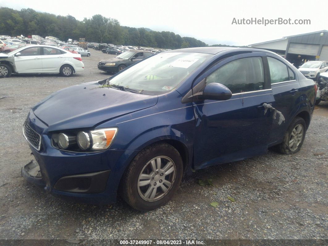 2013 Chevrolet Sonic Lt Blue vin: 1G1JC5SH2D4248222