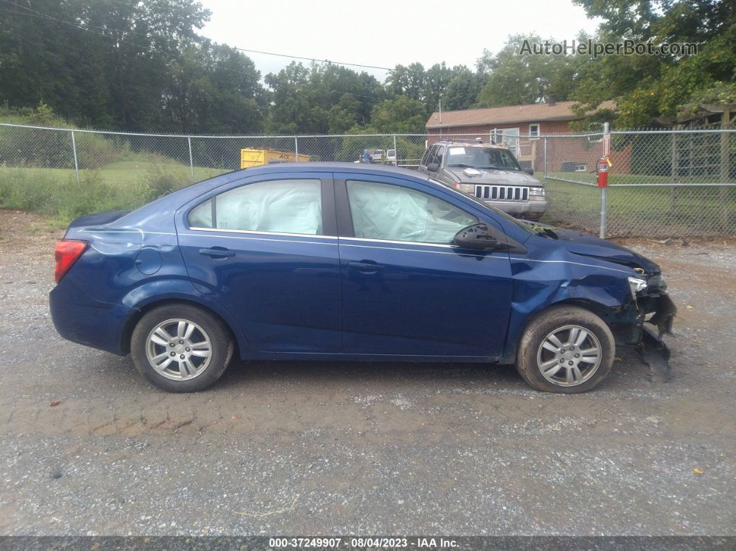 2013 Chevrolet Sonic Lt Blue vin: 1G1JC5SH2D4248222