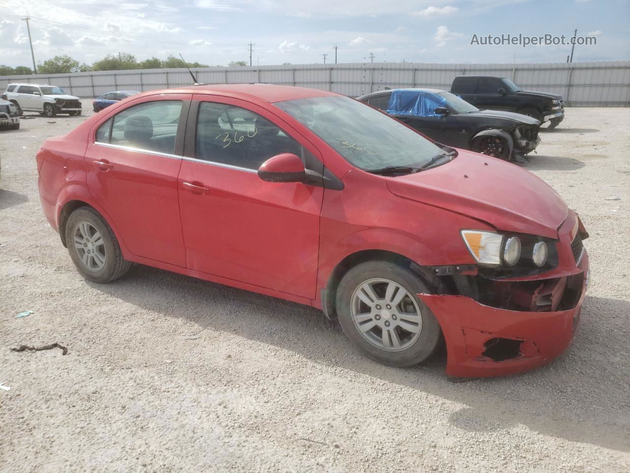 2014 Chevrolet Sonic Lt Красный vin: 1G1JC5SH2E4128504