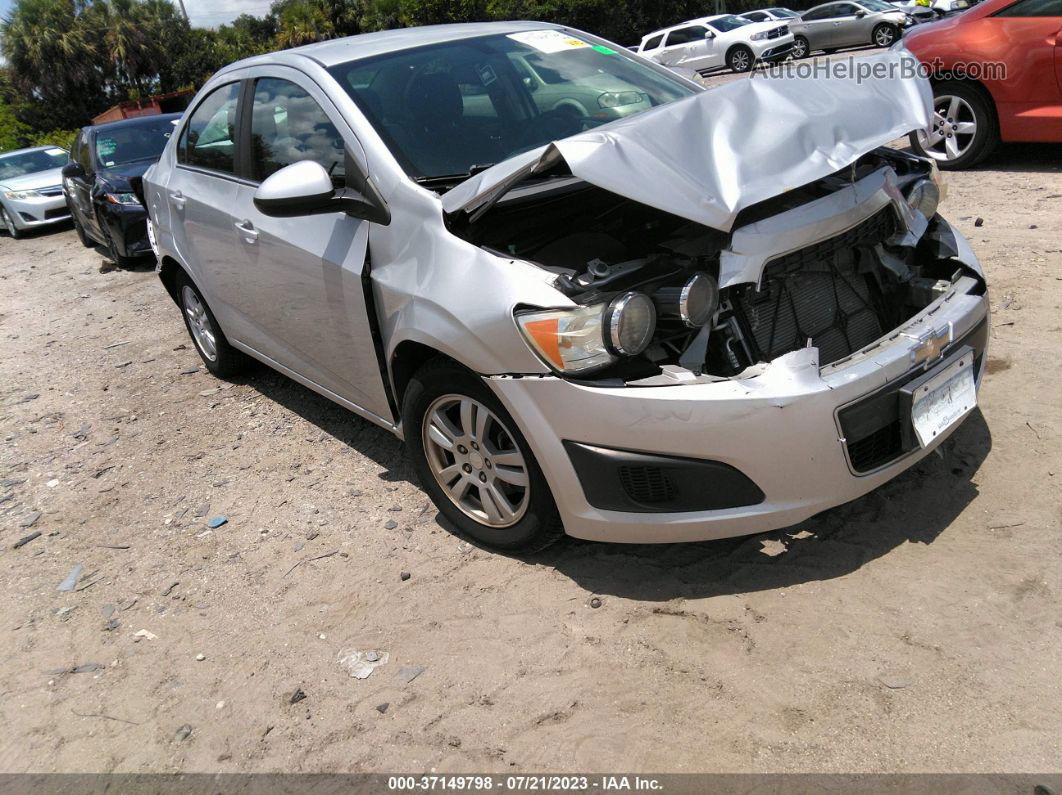 2014 Chevrolet Sonic Lt Silver vin: 1G1JC5SH2E4215464