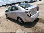 2014 Chevrolet Sonic Lt Silver vin: 1G1JC5SH2E4215464