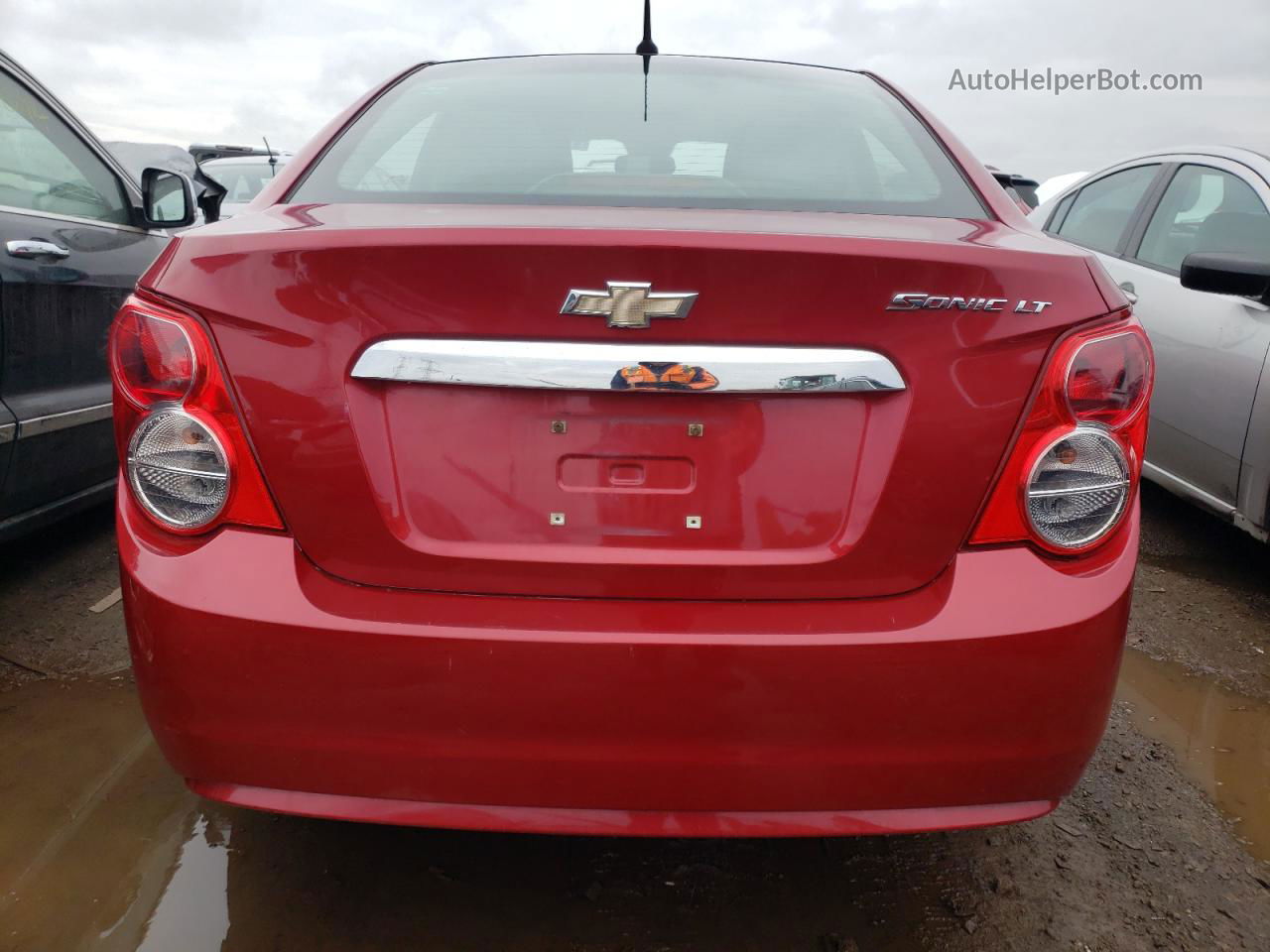 2013 Chevrolet Sonic Lt Red vin: 1G1JC5SH3D4104145