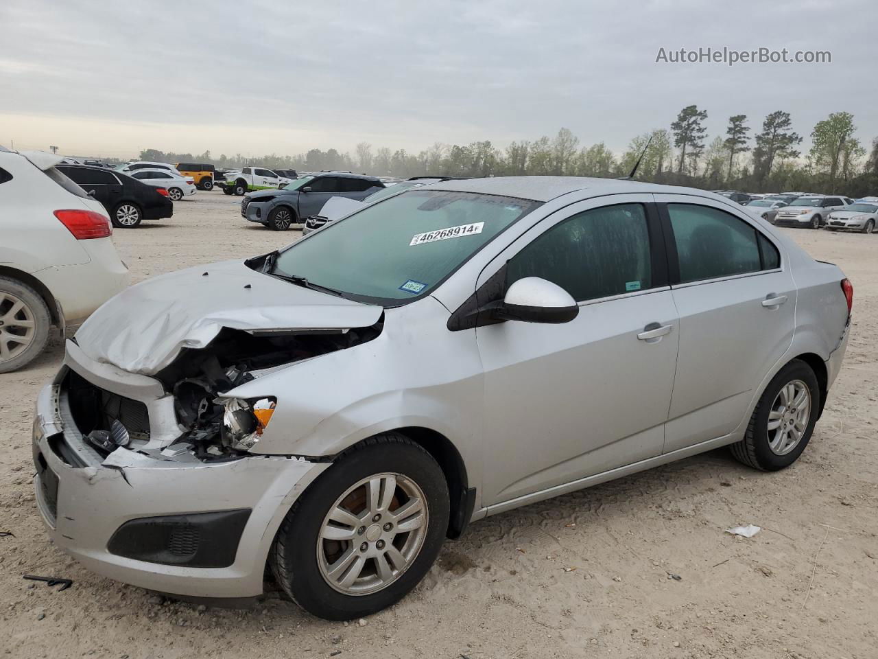 2013 Chevrolet Sonic Lt Silver vin: 1G1JC5SH3D4143446