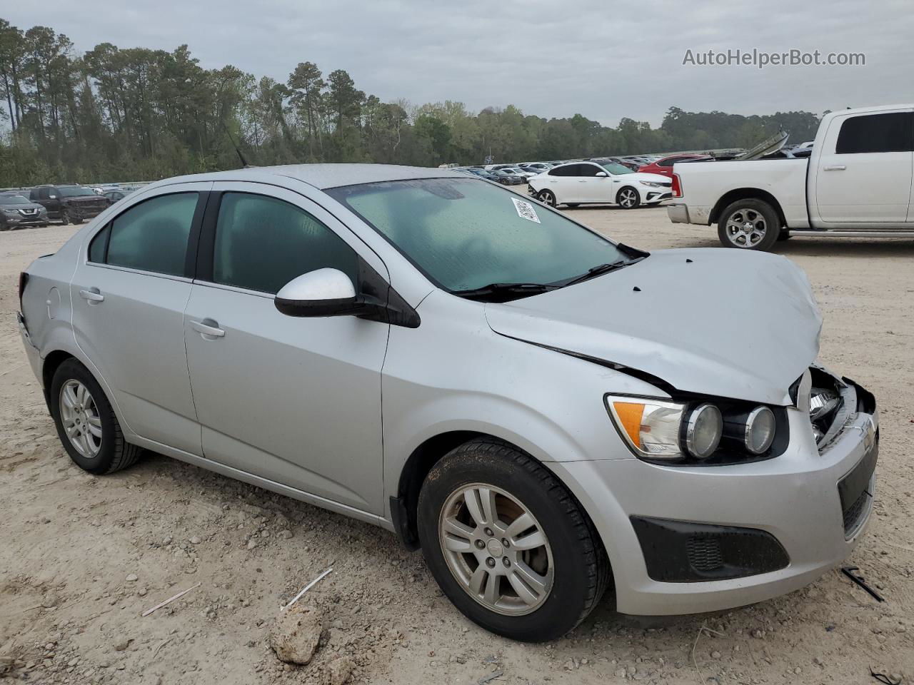 2013 Chevrolet Sonic Lt Silver vin: 1G1JC5SH3D4143446