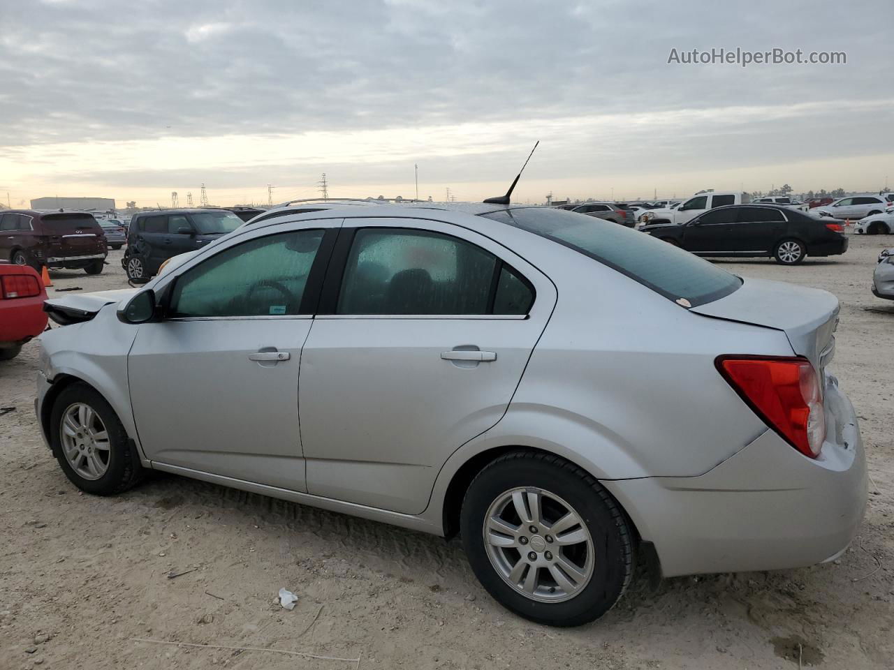 2013 Chevrolet Sonic Lt Silver vin: 1G1JC5SH3D4143446