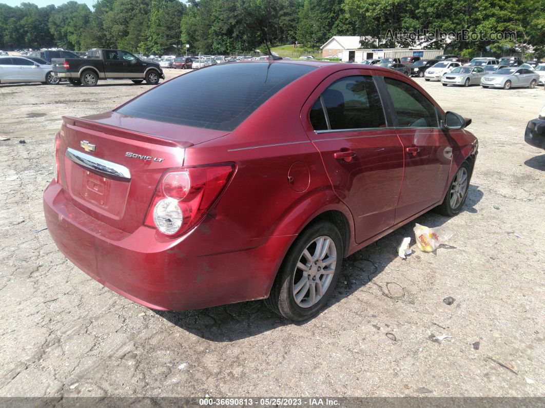 2013 Chevrolet Sonic Lt Auto Red vin: 1G1JC5SH3D4147562