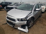 2013 Chevrolet Sonic Lt Silver vin: 1G1JC5SH3D4242218