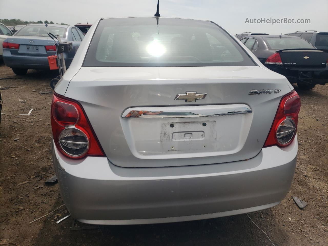 2013 Chevrolet Sonic Lt Silver vin: 1G1JC5SH3D4242218