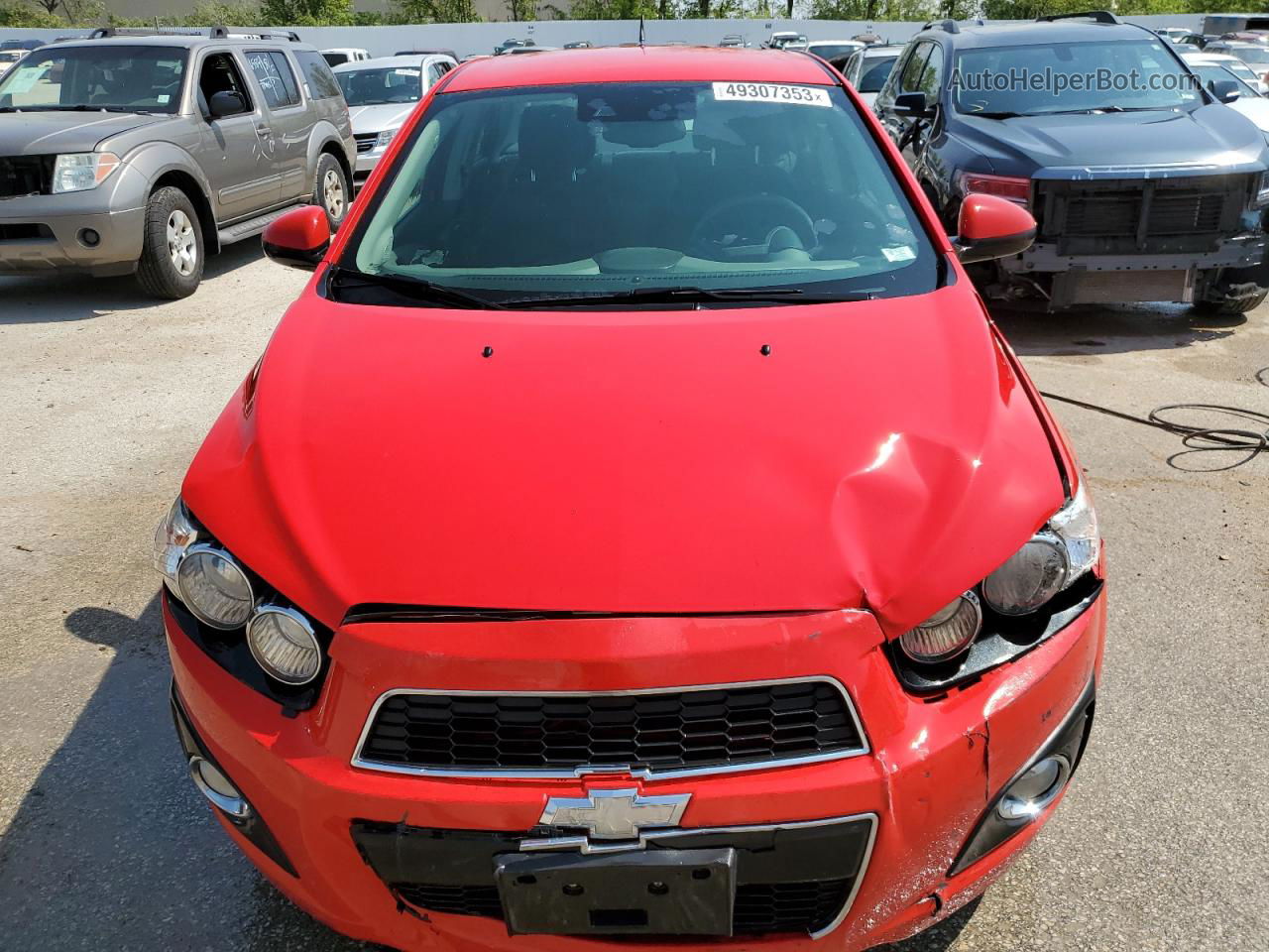 2014 Chevrolet Sonic Lt Красный vin: 1G1JC5SH3E4152181