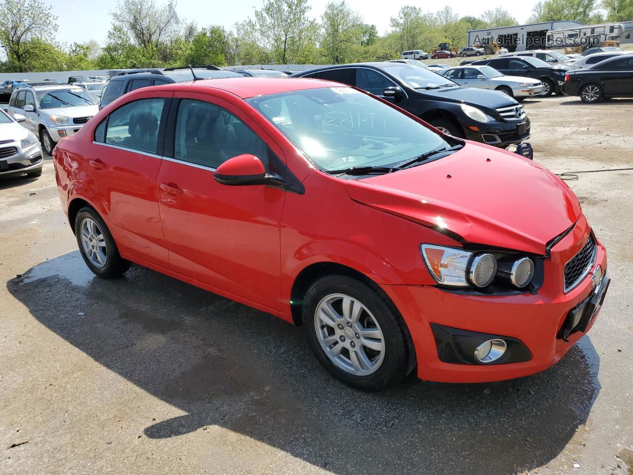 2014 Chevrolet Sonic Lt Красный vin: 1G1JC5SH3E4152181