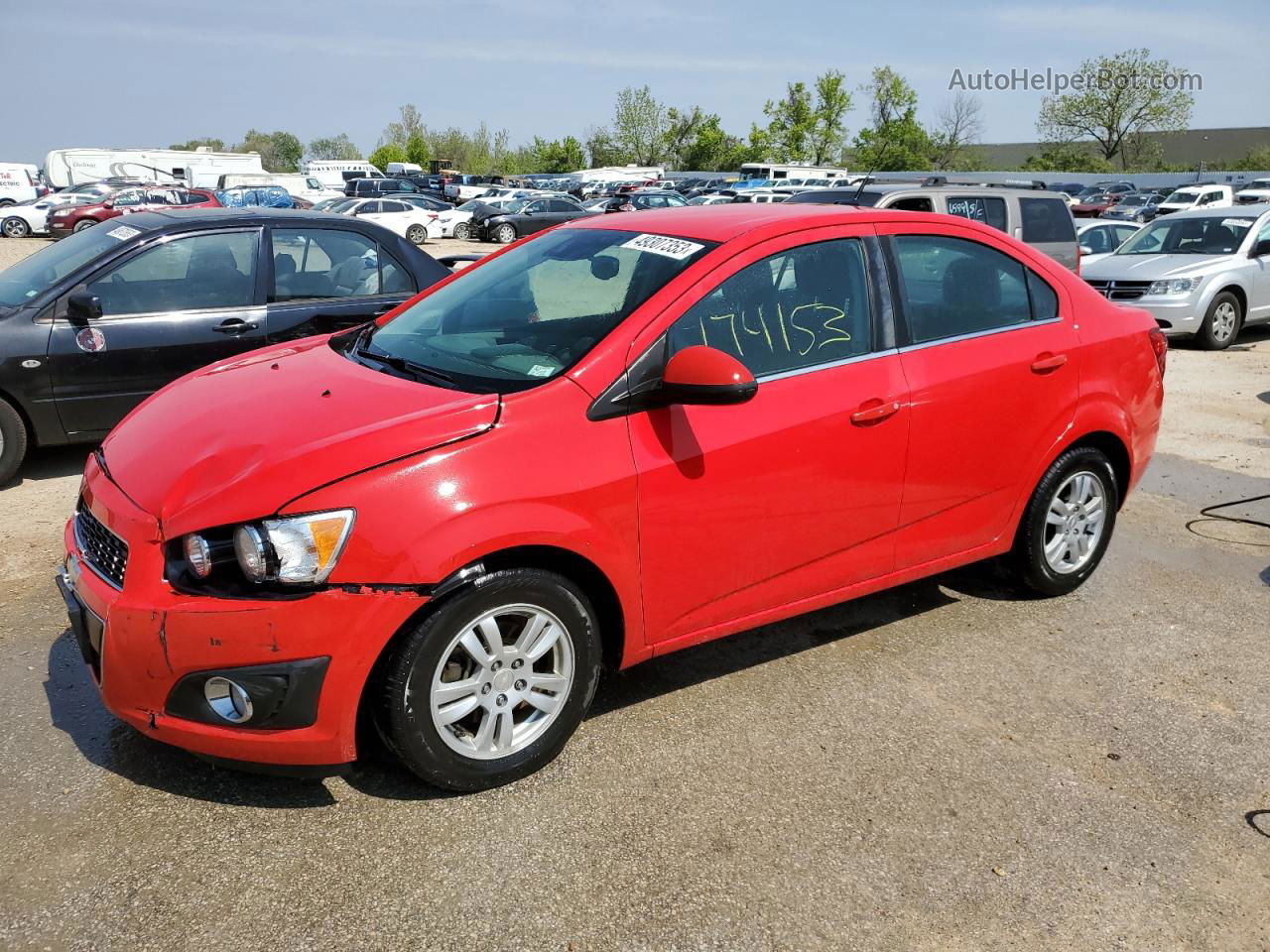 2014 Chevrolet Sonic Lt Красный vin: 1G1JC5SH3E4152181