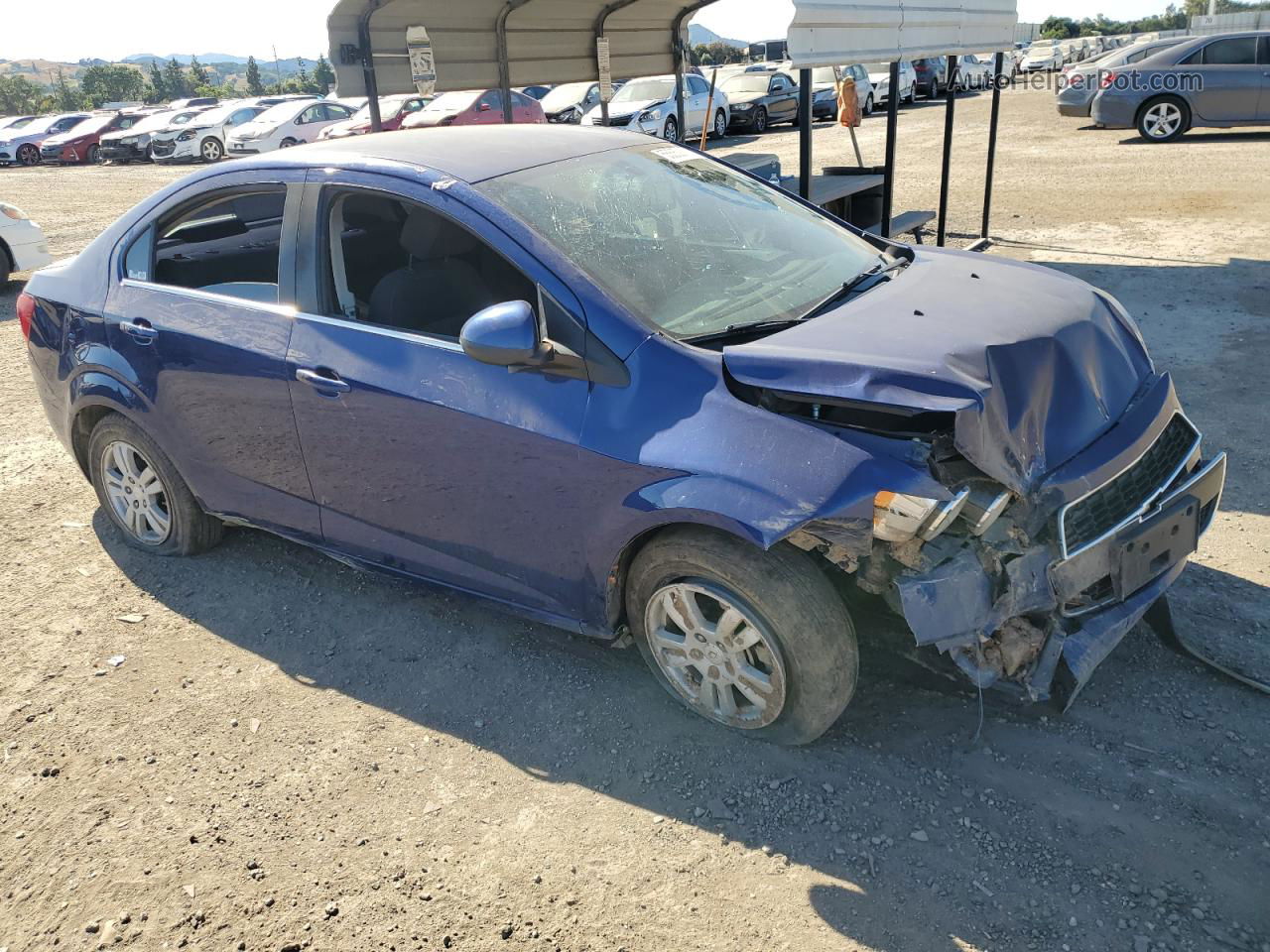 2014 Chevrolet Sonic Lt Blue vin: 1G1JC5SH3E4169806