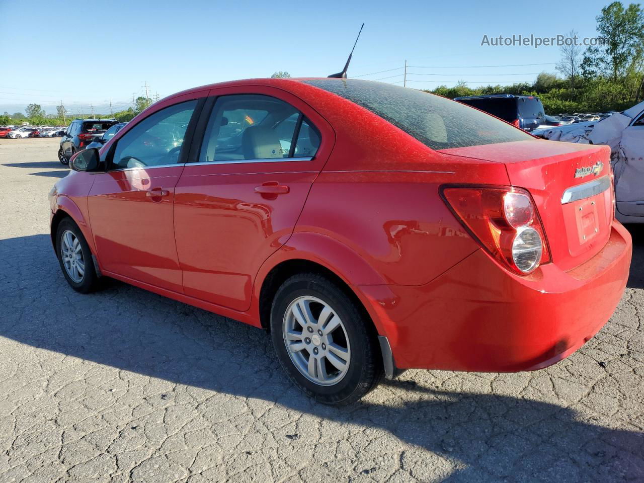 2014 Chevrolet Sonic Lt Red vin: 1G1JC5SH3E4198187