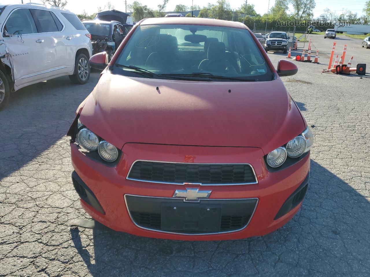 2014 Chevrolet Sonic Lt Red vin: 1G1JC5SH3E4198187