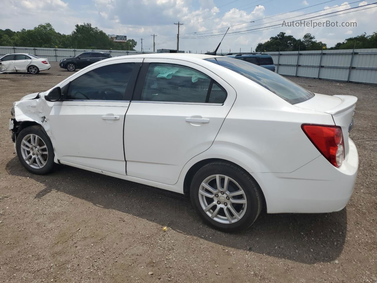 2013 Chevrolet Sonic Lt White vin: 1G1JC5SH4D4105241