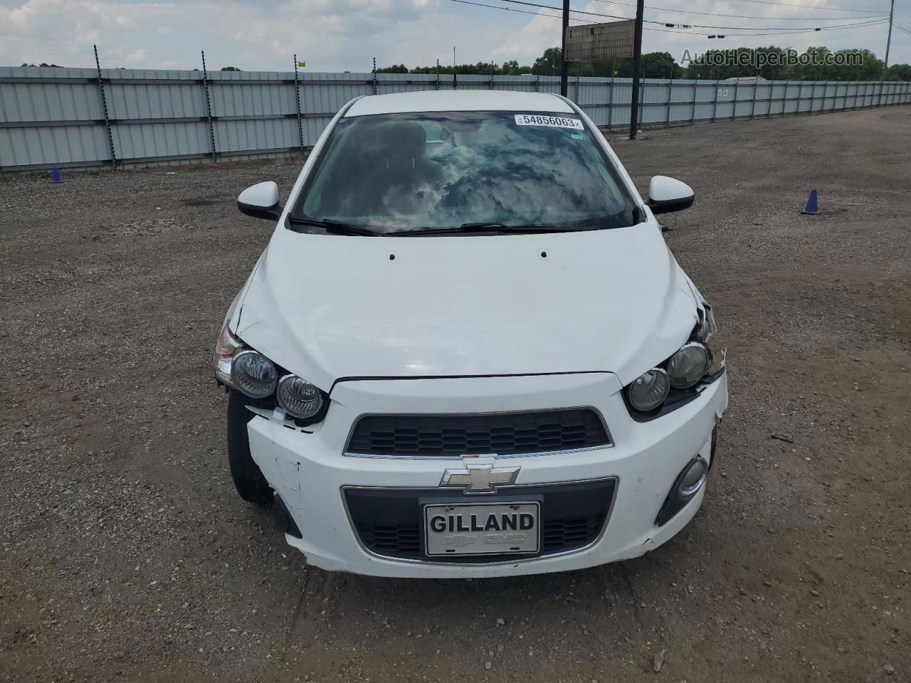 2013 Chevrolet Sonic Lt White vin: 1G1JC5SH4D4105241