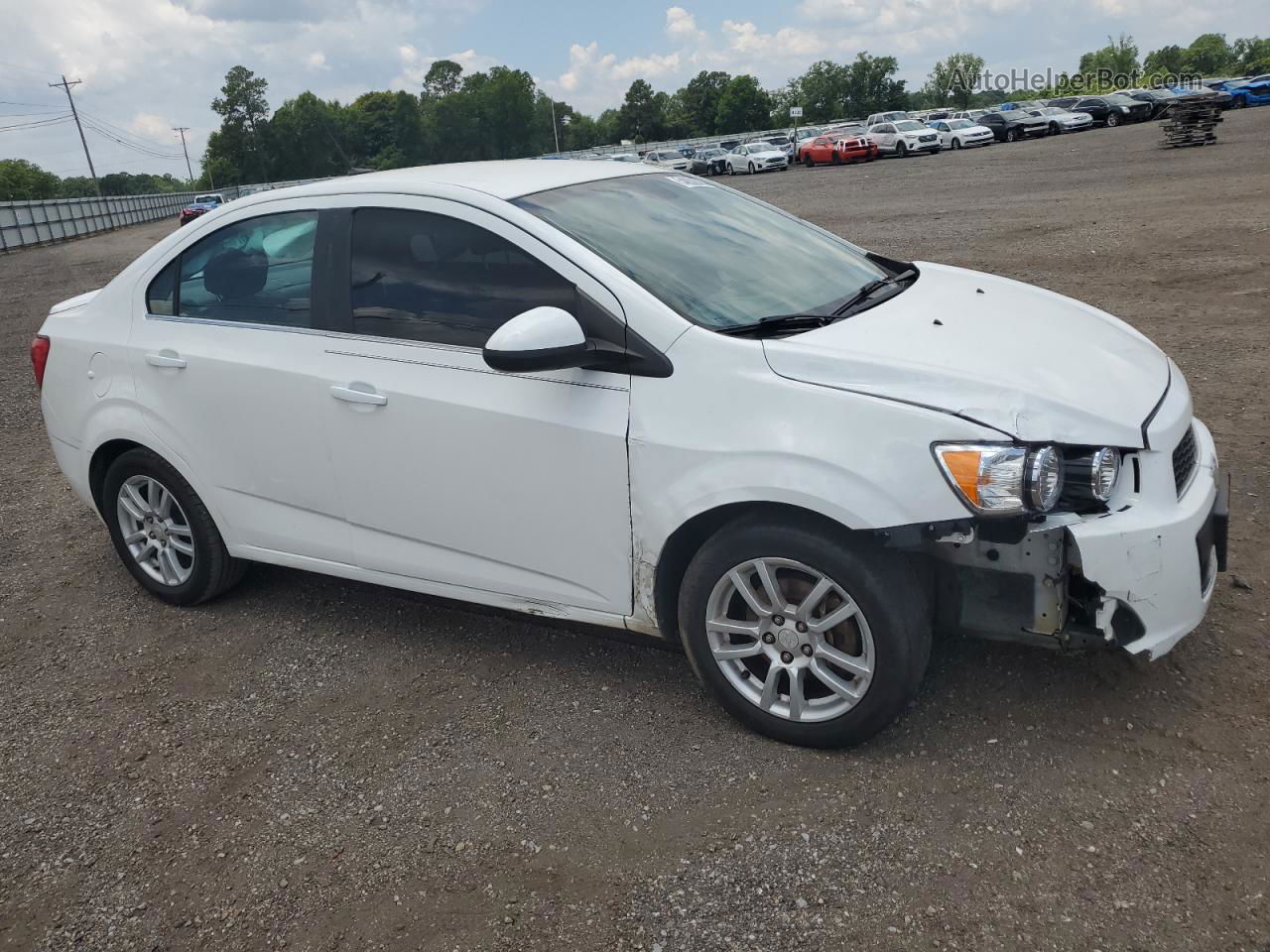 2013 Chevrolet Sonic Lt White vin: 1G1JC5SH4D4105241