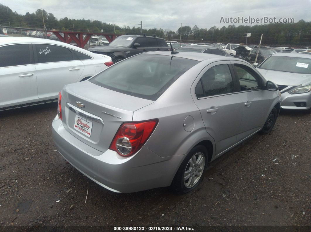 2013 Chevrolet Sonic Lt Auto Silver vin: 1G1JC5SH4D4118426