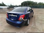 2013 Chevrolet Sonic Lt Blue vin: 1G1JC5SH4D4170218