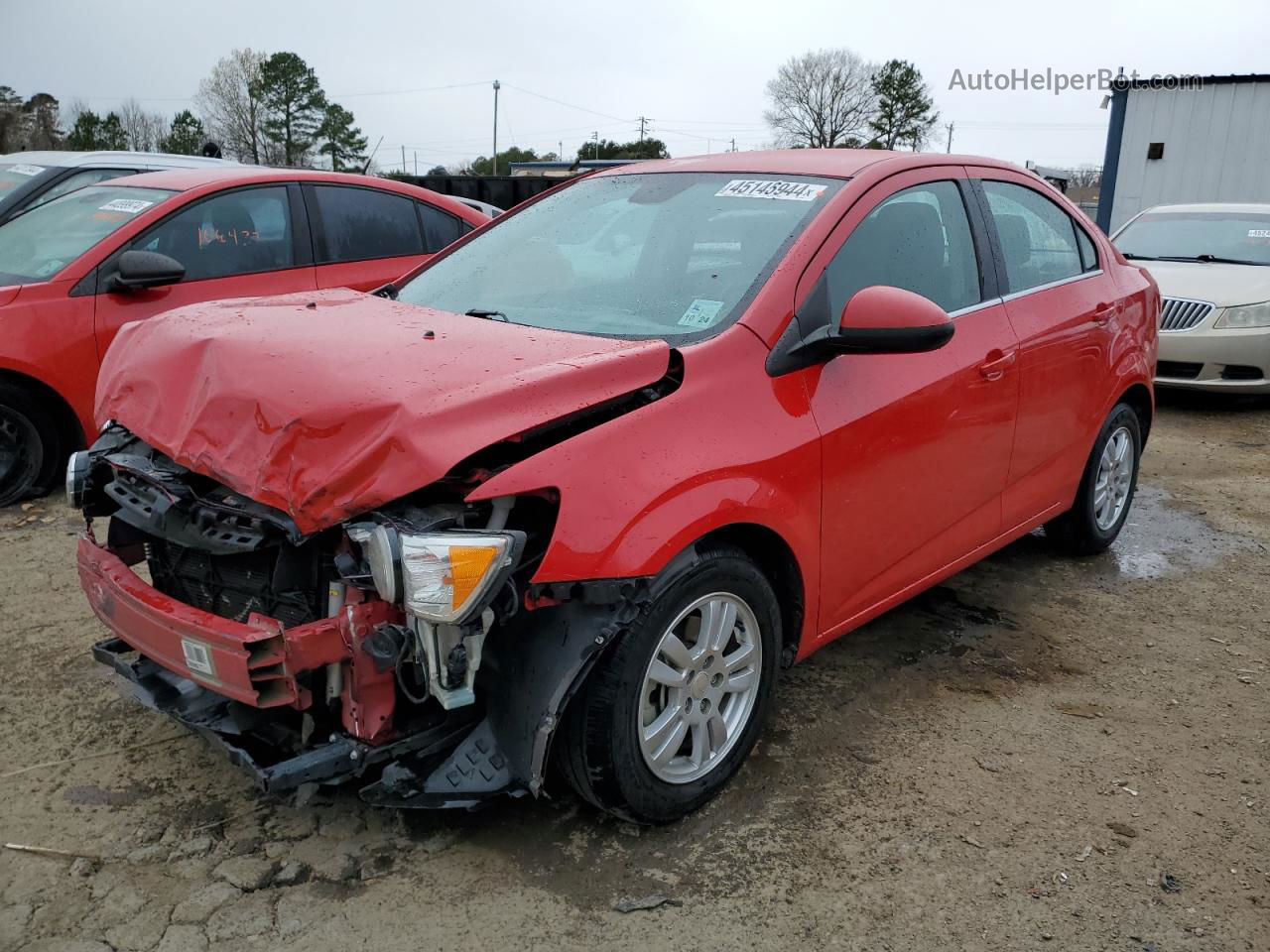 2013 Chevrolet Sonic Lt Red vin: 1G1JC5SH4D4174169