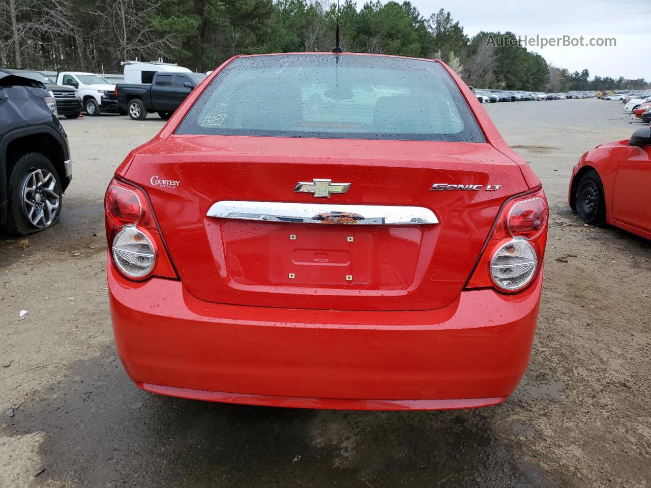 2013 Chevrolet Sonic Lt Red vin: 1G1JC5SH4D4174169