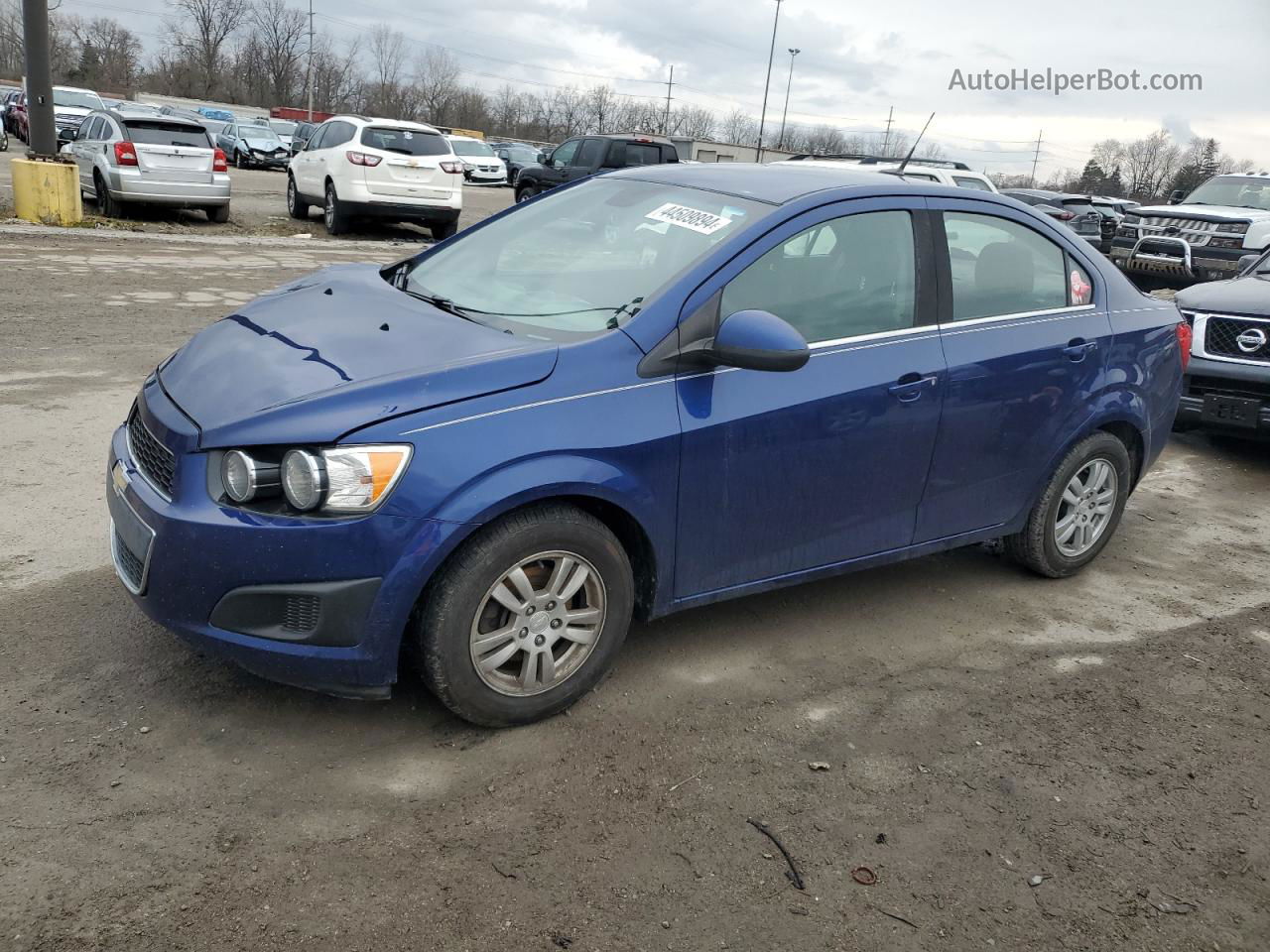 2013 Chevrolet Sonic Lt Blue vin: 1G1JC5SH4D4181137