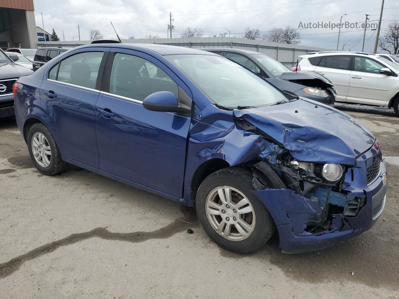 2013 Chevrolet Sonic Lt Blue vin: 1G1JC5SH4D4181137