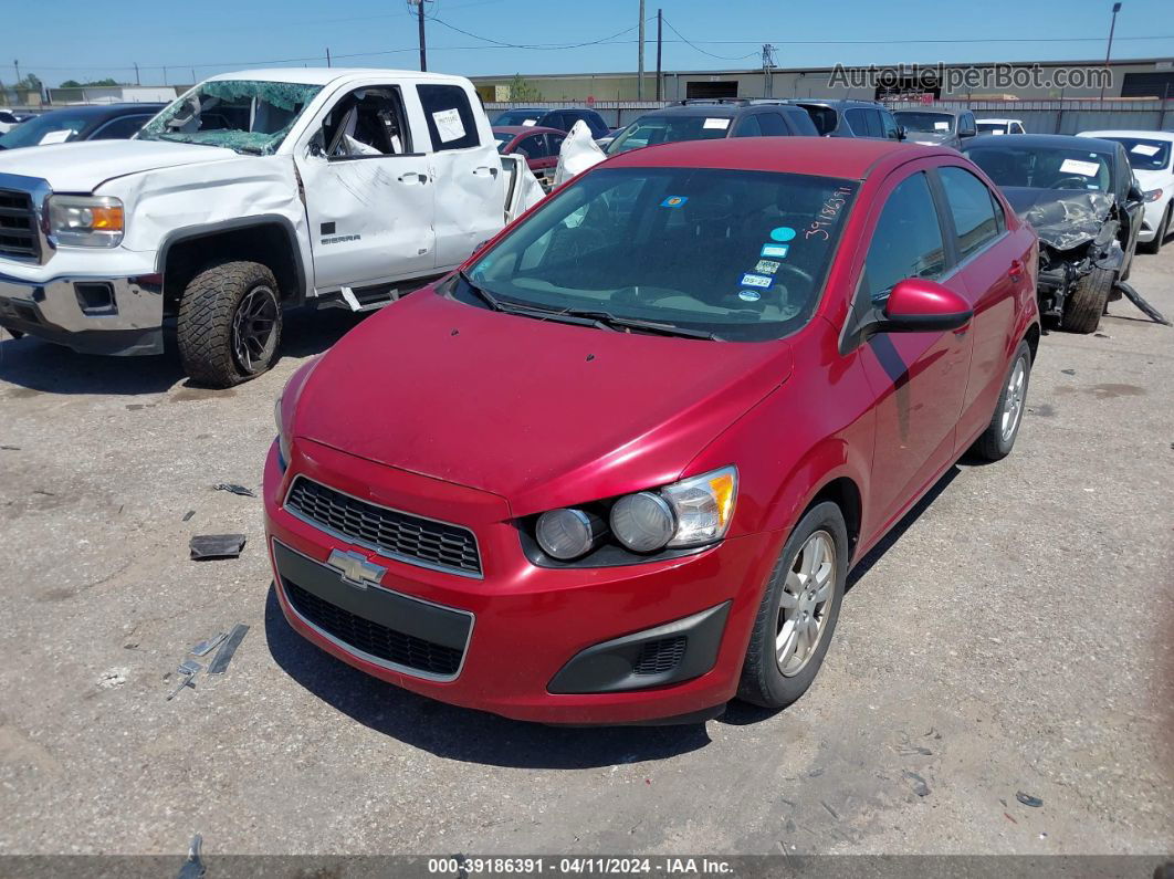 2013 Chevrolet Sonic Lt Auto Red vin: 1G1JC5SH4D4184250