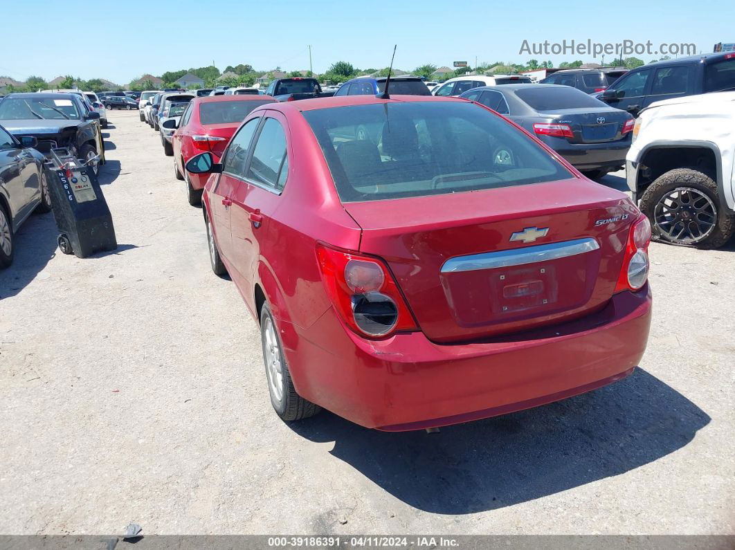 2013 Chevrolet Sonic Lt Auto Red vin: 1G1JC5SH4D4184250