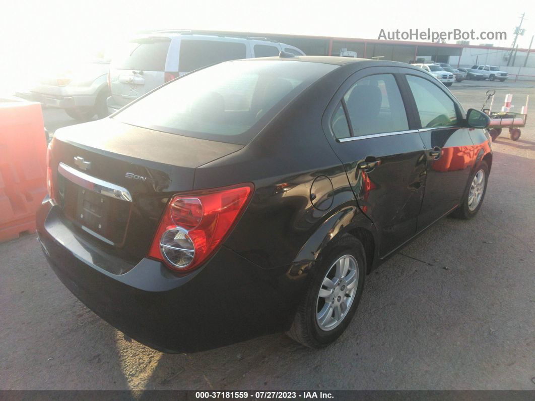 2013 Chevrolet Sonic Lt Black vin: 1G1JC5SH4D4200849