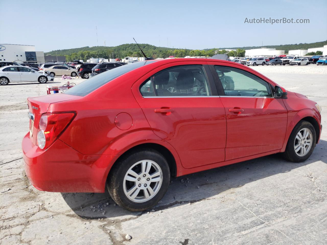 2013 Chevrolet Sonic Lt Red vin: 1G1JC5SH4D4213696