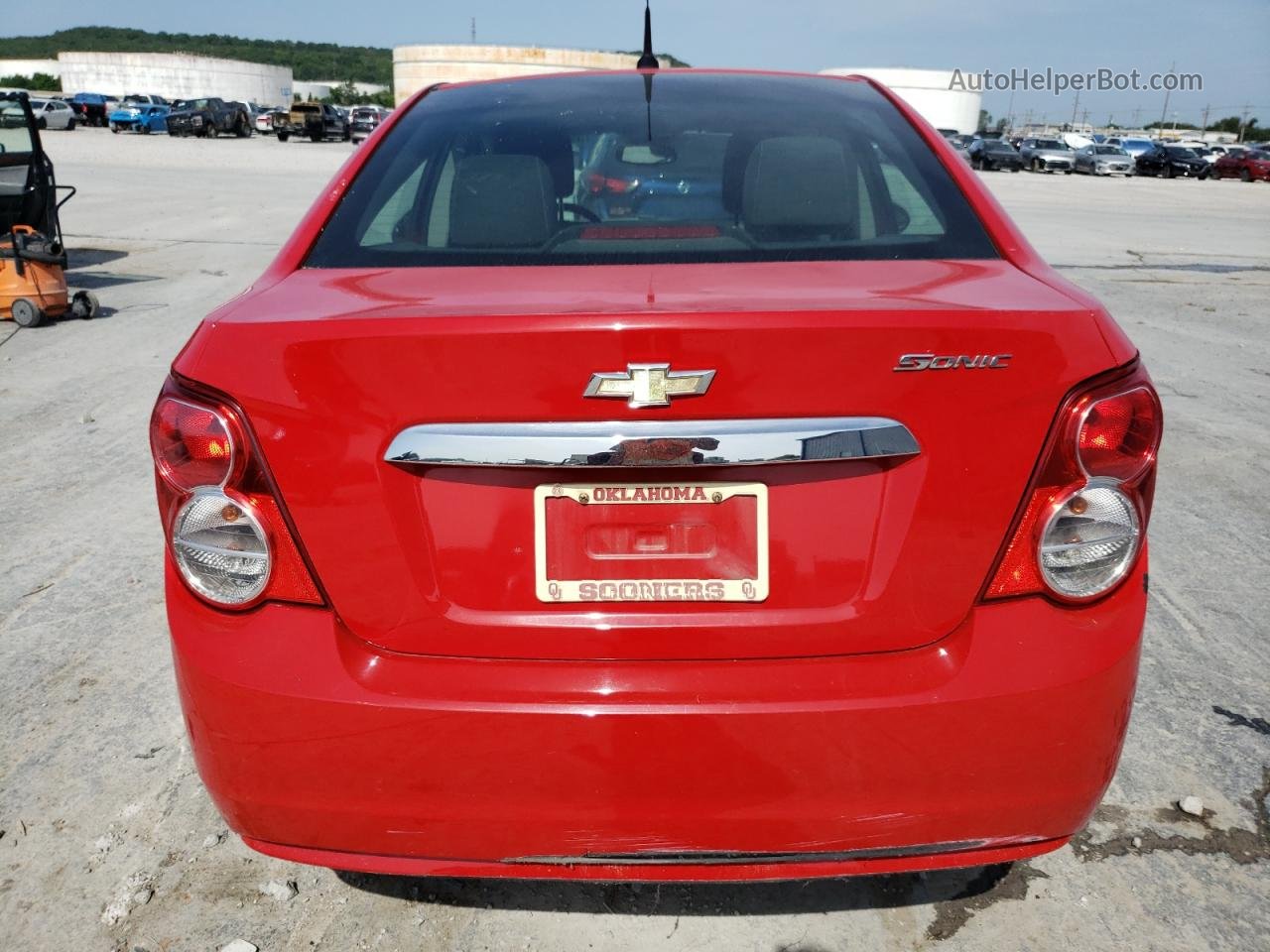 2013 Chevrolet Sonic Lt Red vin: 1G1JC5SH4D4213696