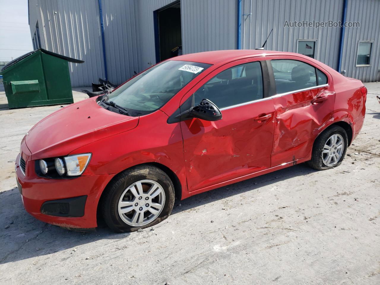 2013 Chevrolet Sonic Lt Red vin: 1G1JC5SH4D4213696